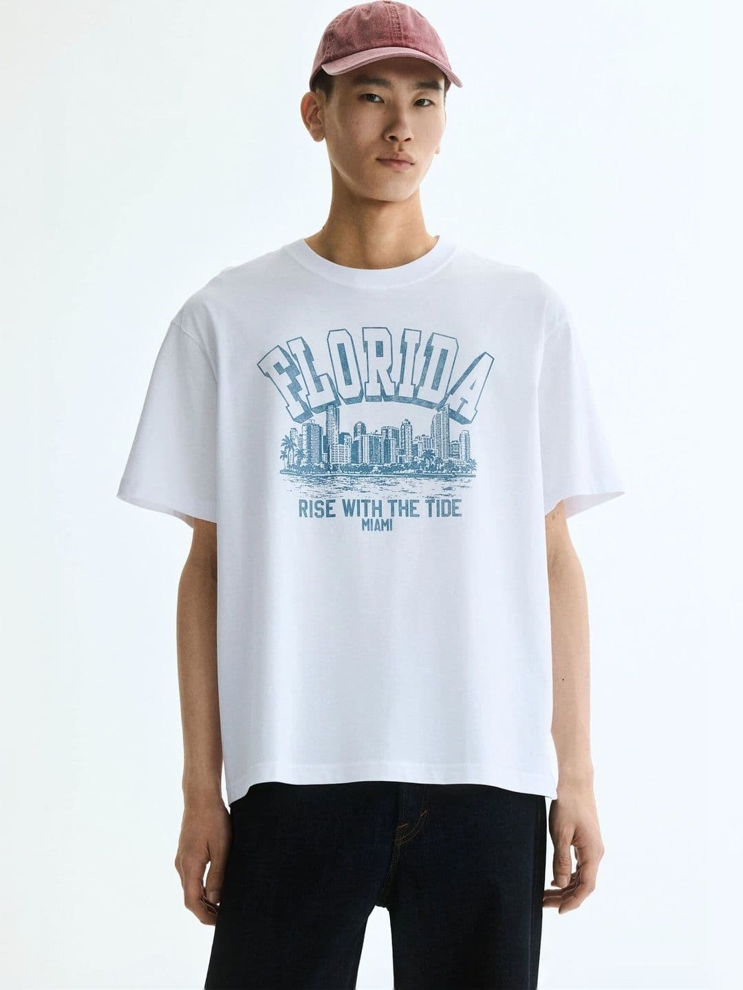 H&M Loose Fit Printed T-shirt