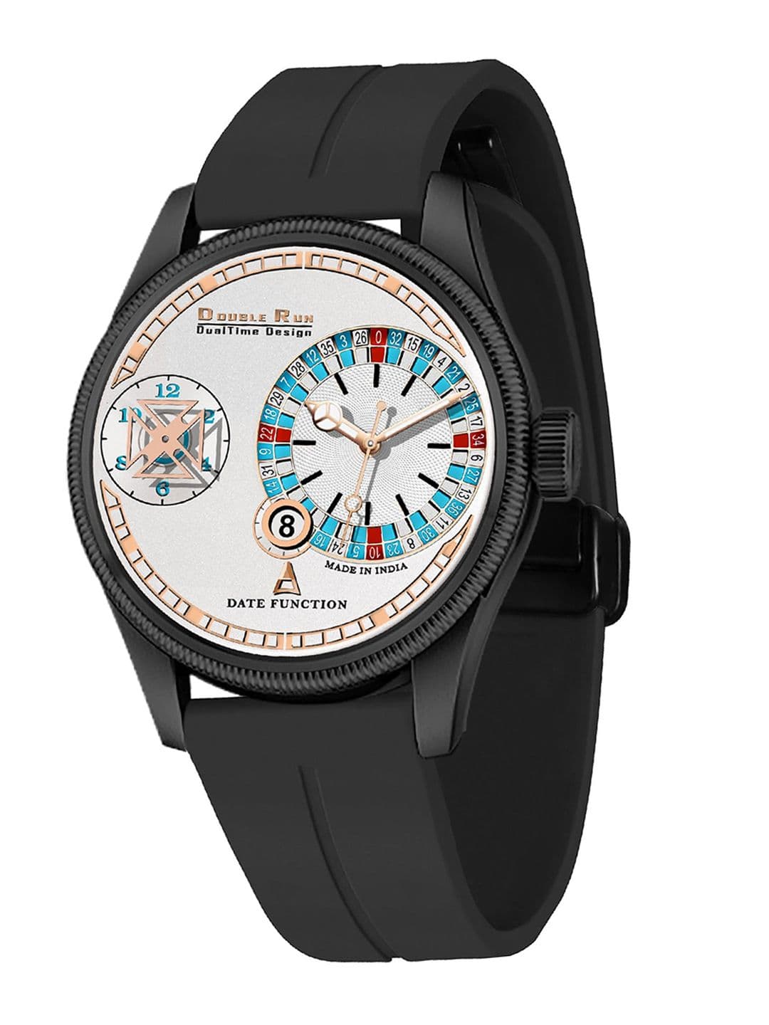 DOUBLERUN Unisex Dial & Straps Analogue Chronograph Watch 19061